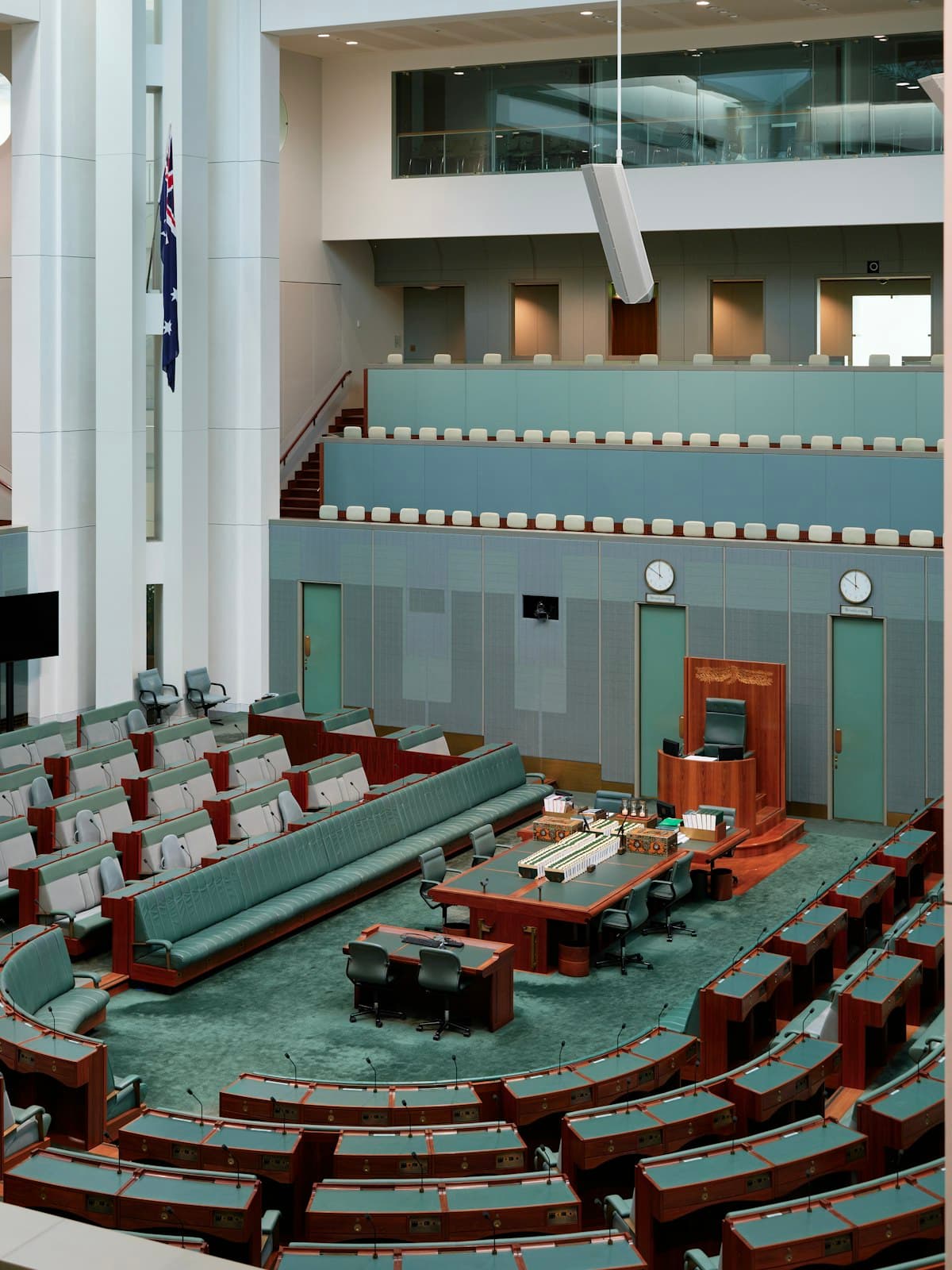 The House of Representatives chamber, Parliament House Canberra