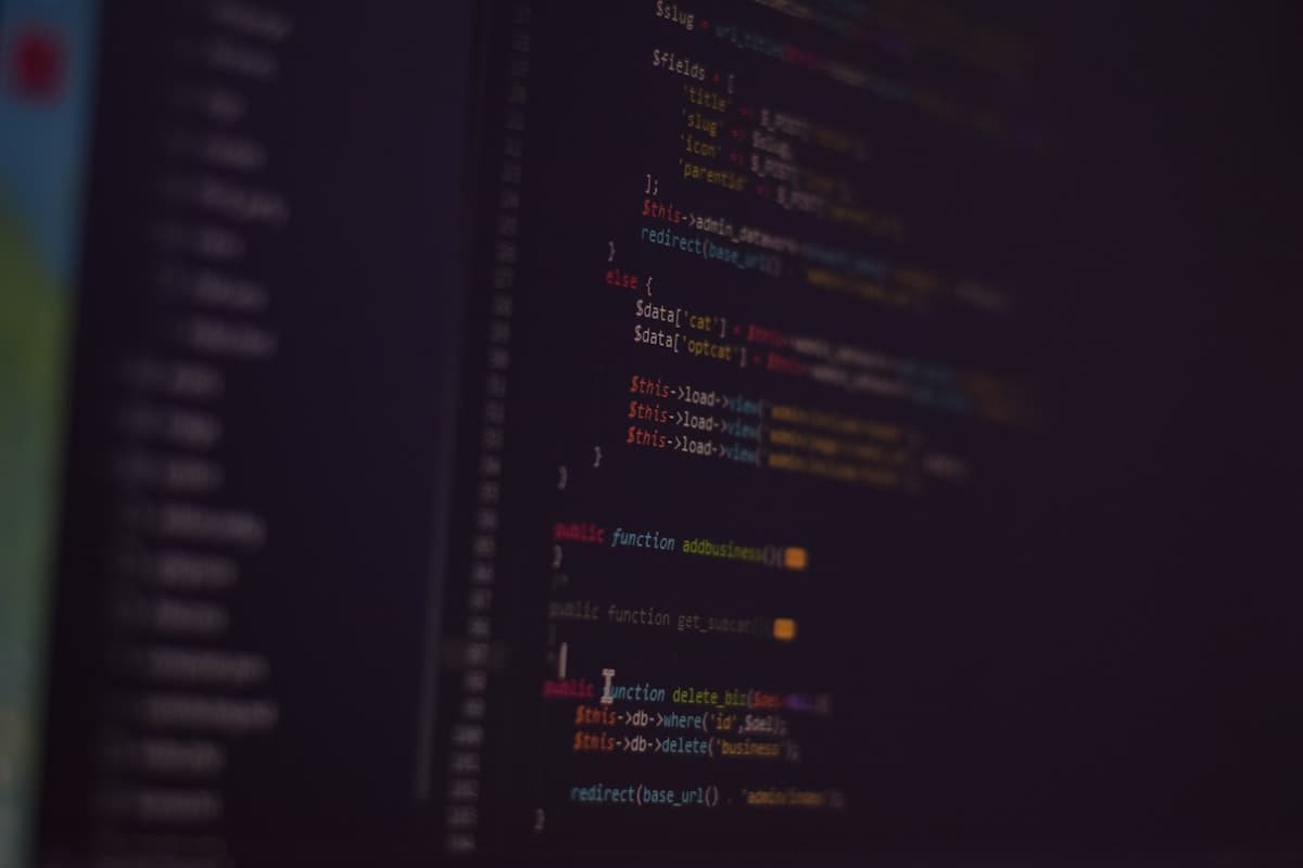Terminal output on a dark screen, close up